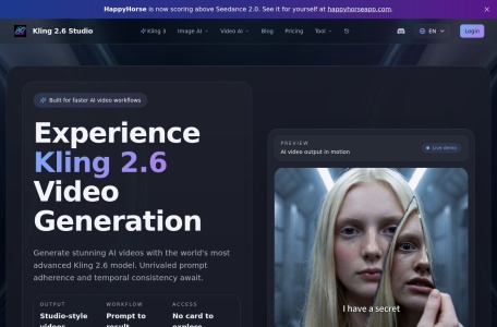 Kling 2.6 AI Studio