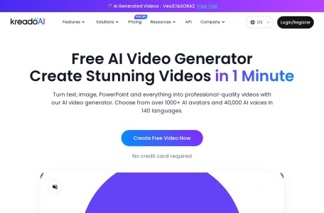 KreadoAI 零门槛制作数字人口播视频