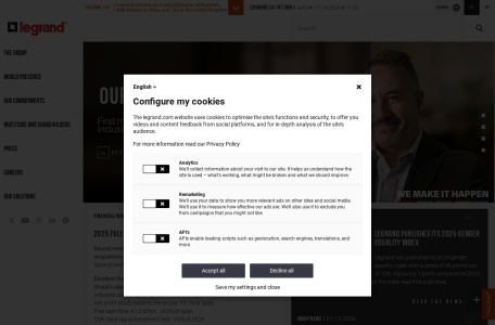 Legrand Group – 电气与数字建筑基础设施专家