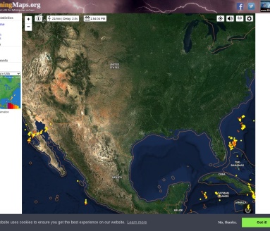 实时闪电监测 Lightning Map
