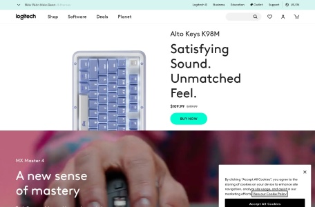 罗技：无线鼠标、键盘、耳机麦克风和视频会议