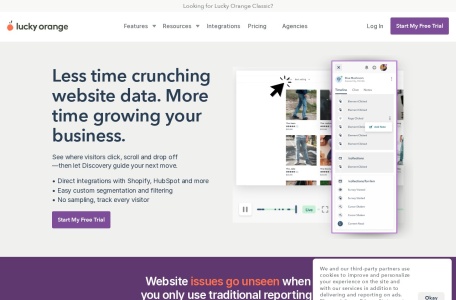 Lucky Orange_实时分析网站访问者行为的工具，可免费体验