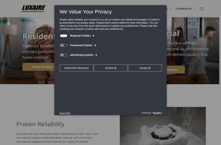 Luxaire® – 自1939年以来的住宅和商用暖通空调系统