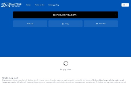Temp Mail临时邮箱