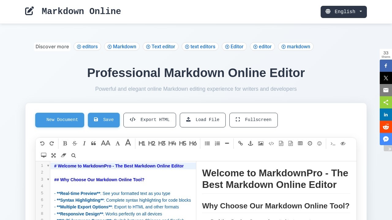 Markdown Online