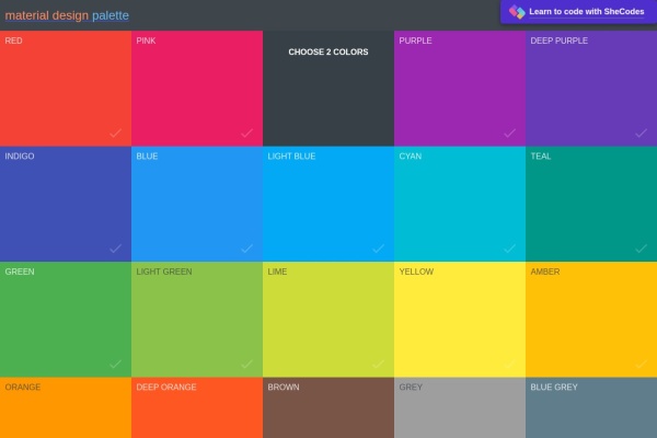 Material Palette
