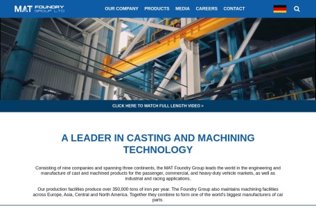 MAT Foundry Group – 汽车零部件铸造与加工技术的全球领导者