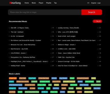 MinorSong-小语种音乐分享平台