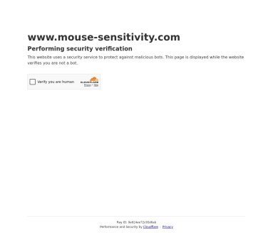 Mouse Sensitivity