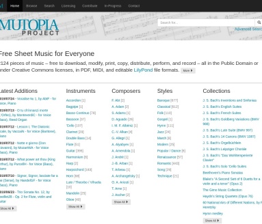 The Mutopia Project