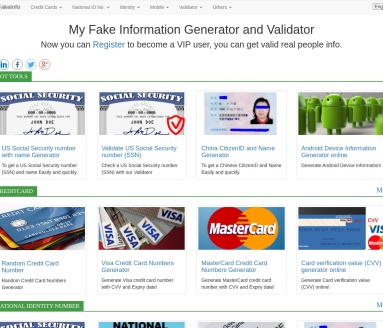 MyFakeInfo