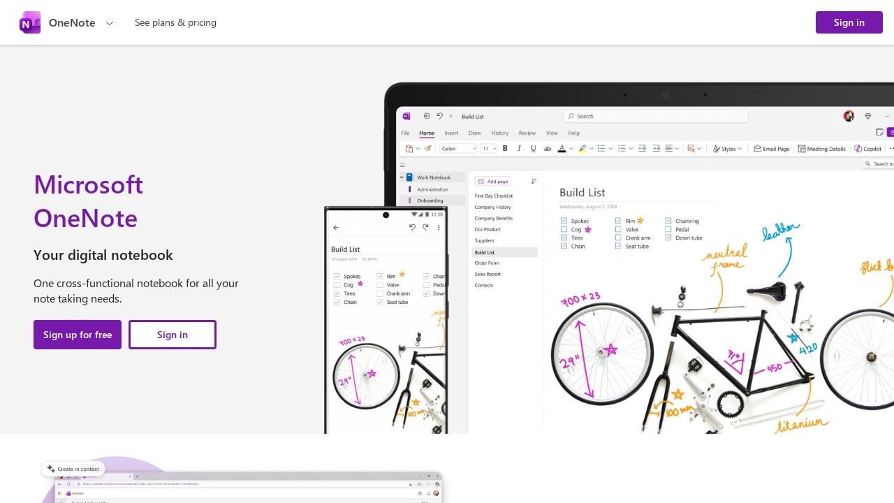 OneNote–多端同步数字笔记