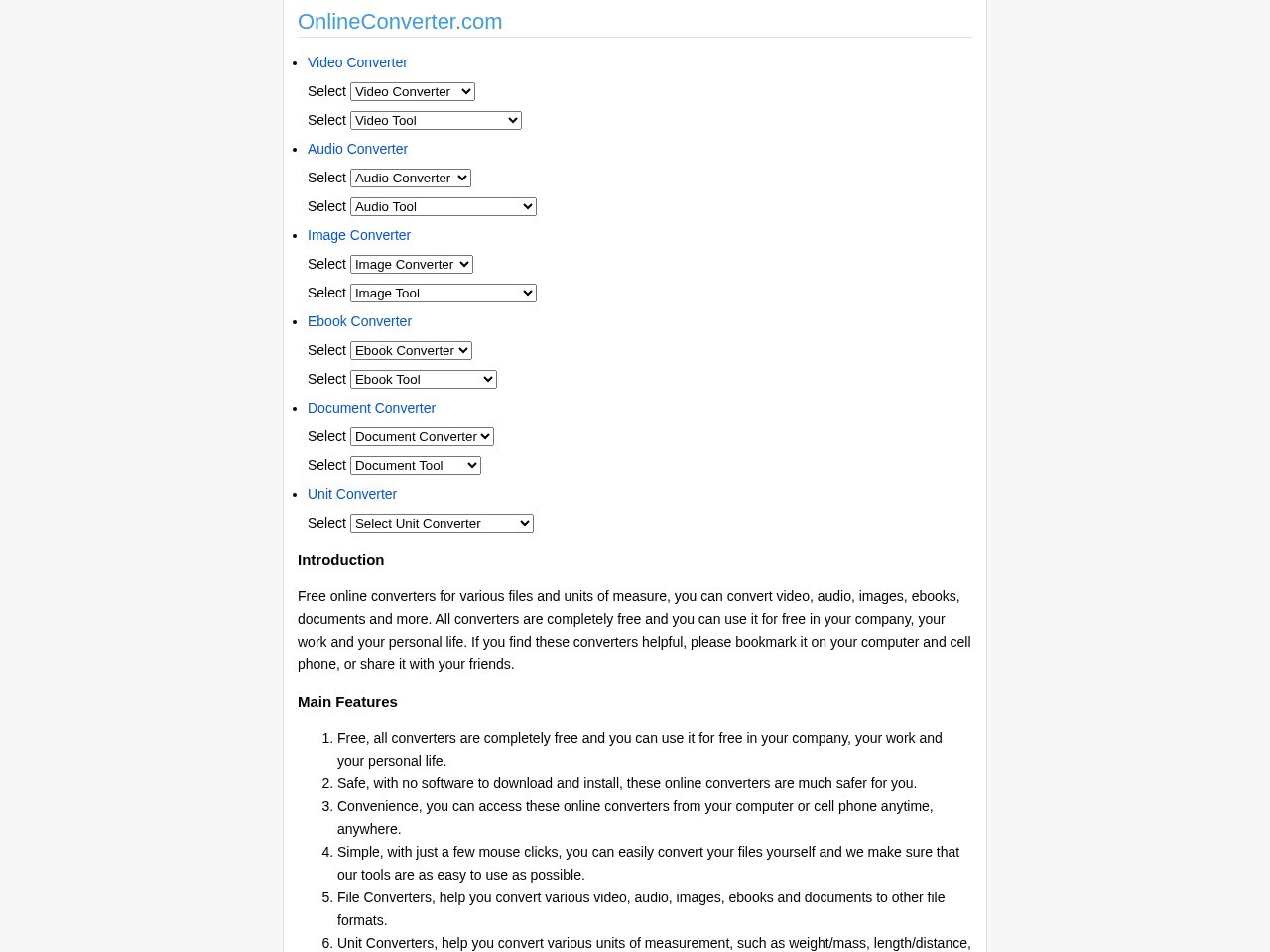 Online Converter