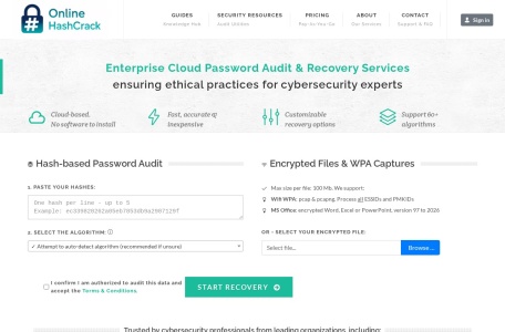 在线密码哈希破解