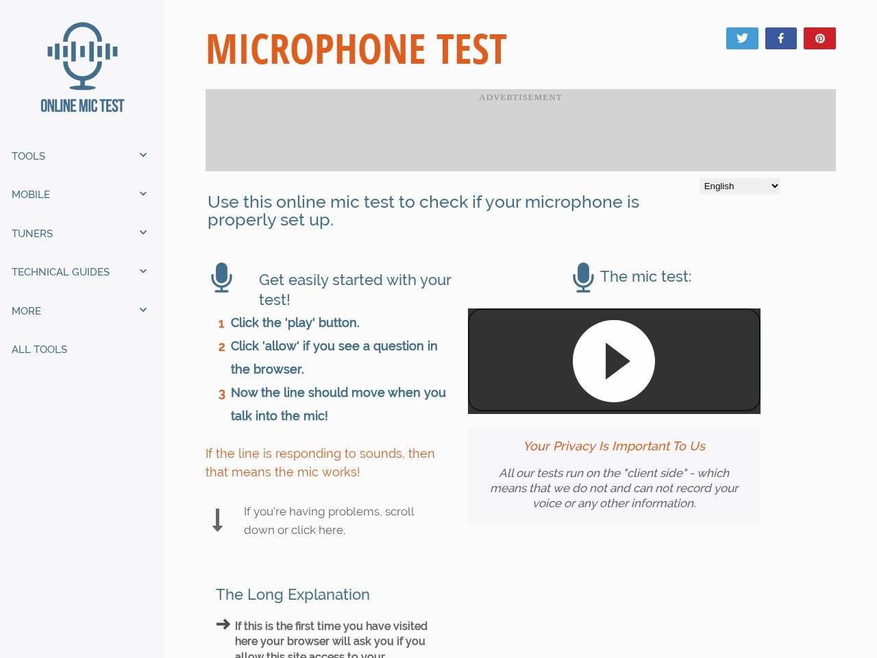 Online Mic Test