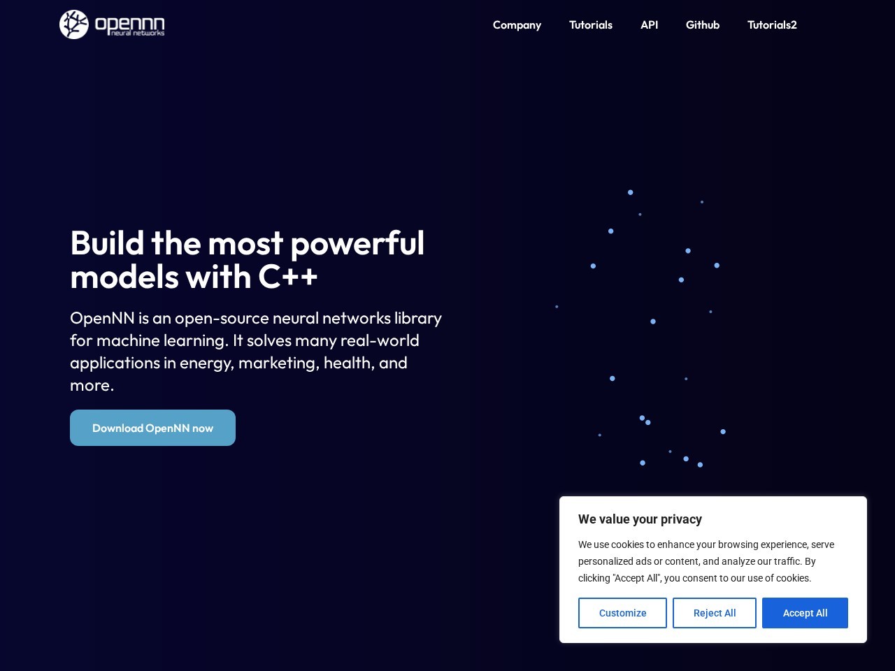 OpenNN官网 – 用于机器学习的开源神经网络库