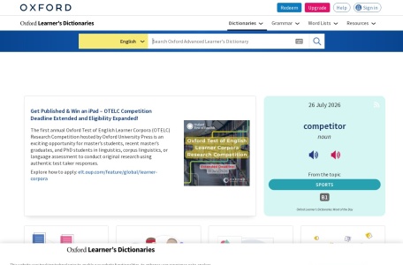 Oxford Learner’s Dictionaries