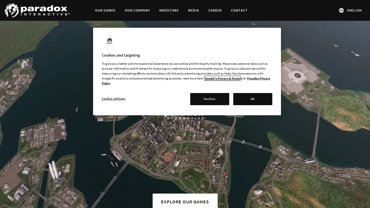 Paradox Interactive–策略游戏发行商