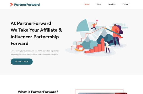 PartnerForward_PartnerForward是一家数字和效果营销代理，隶属于全球联盟和红人营销领域的领导者五五科技集团。作为一家经验丰富的公司，PartnerForward致力于帮助合作伙伴通过联盟营销和红人营销快速扩展他们在美国和北美市场的业务。他们专注于商家的独立站发展，并利用他们的专业知识来实现营销效果的最大化