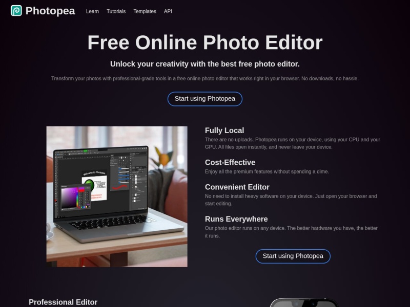 Photopea – 浏览器中的免费图片编辑器