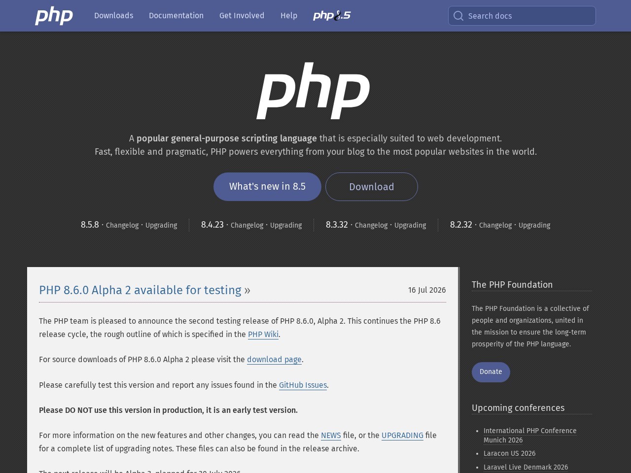 PHP官网