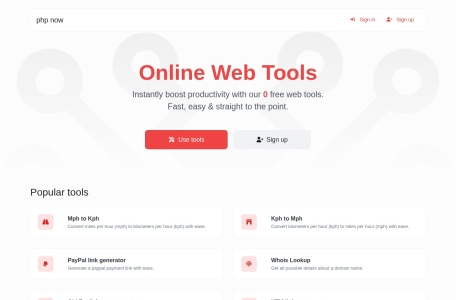 Online Web Tools