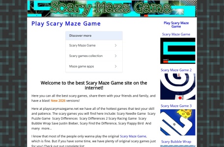 Scary Maze Game