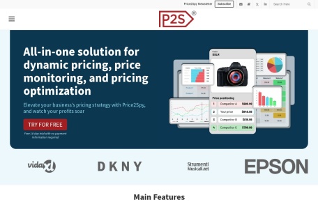 Price2Spy价格监控软件_30天免费试用，无需信用卡，监控竞争对手的价格、促销活动等信息