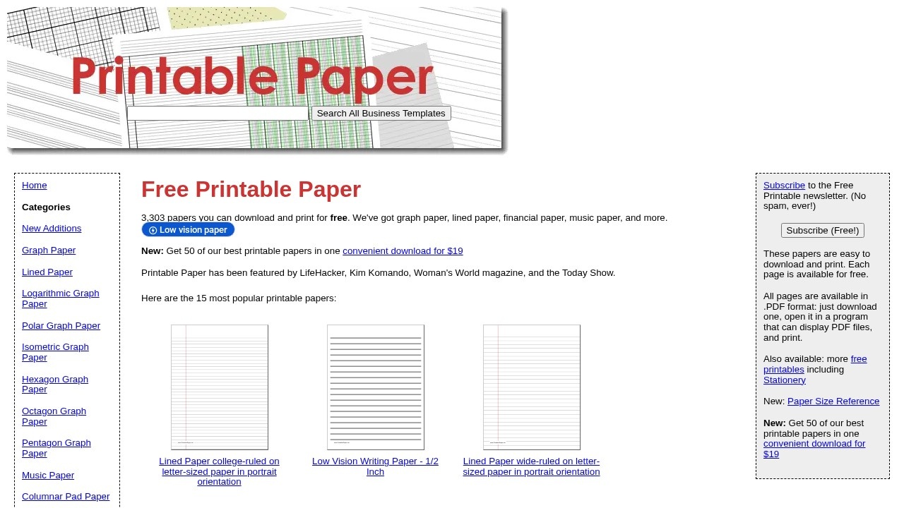Printable Paper