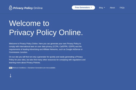 Privacy Policy Online: Free Privacy Policy
