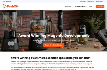 pushon_PushON 是一家屡获殊荣的全方位服务电子商务机构，提供全方位的网络开发和营销服务。使用最强大的开源平台创建网站，并通过优化、外展、社交媒体和内容营销来推动客户的销售