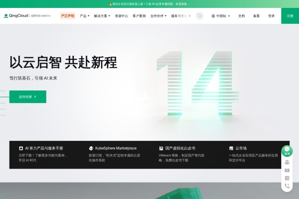 青云QingCloud – 企业级AI基础设施与云计算服务