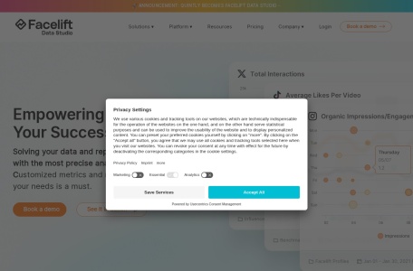 quintly_社交媒体分析和竞争基准测试工具