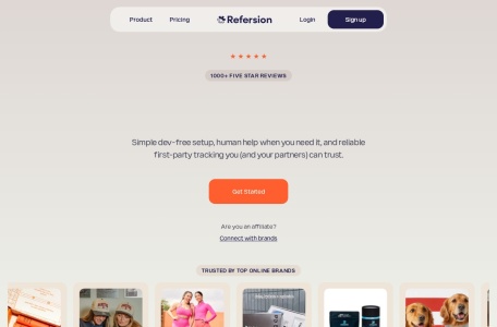 Refersion_专门帮助线上电商做Affiliate和Referral追踪的工具，可免费试用