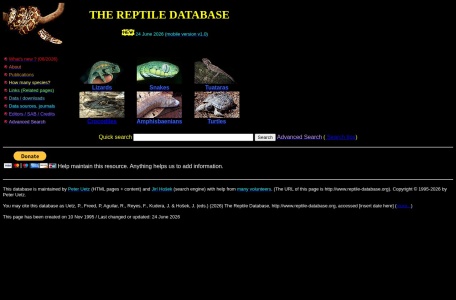 The Reptile Database
