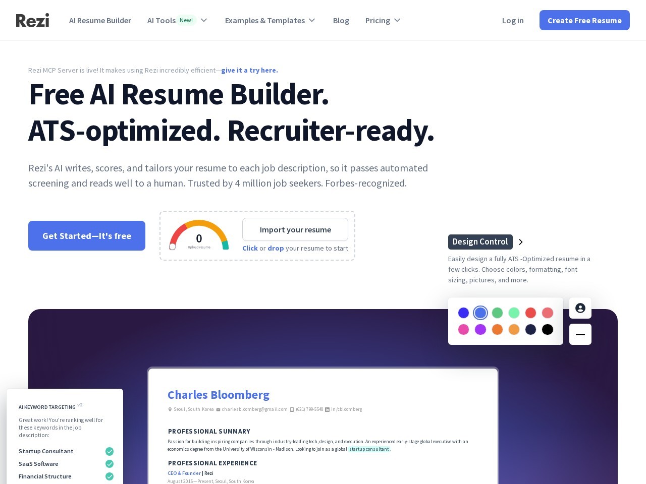 Rezi.ai – 简历生成器