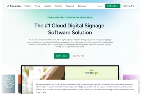 Rise Vision – 一体化数字标牌、屏幕共享与紧急警报平台