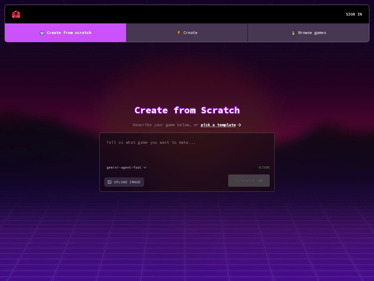 Rosebud AI – AI驱动的游戏开发平台