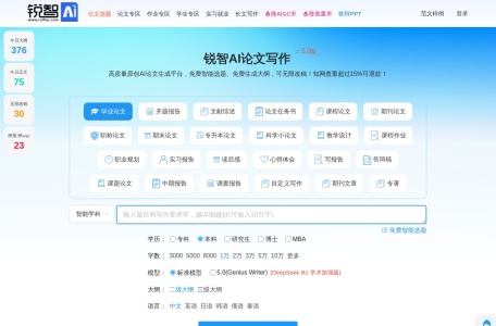 锐智AI论文生成平台