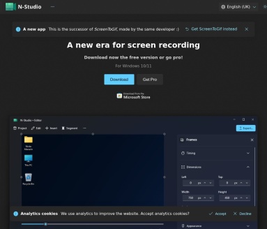 Gif录屏软件 – ScreenToGif