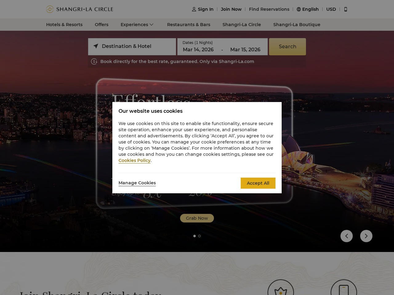香格里拉酒店集团网站