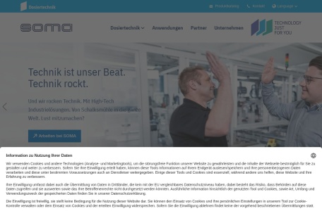 SOMA Dosiertechnik – Hersteller von Dosieranlagen und Automationssystemen