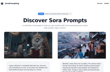 Sora AI Prompting翻译站点