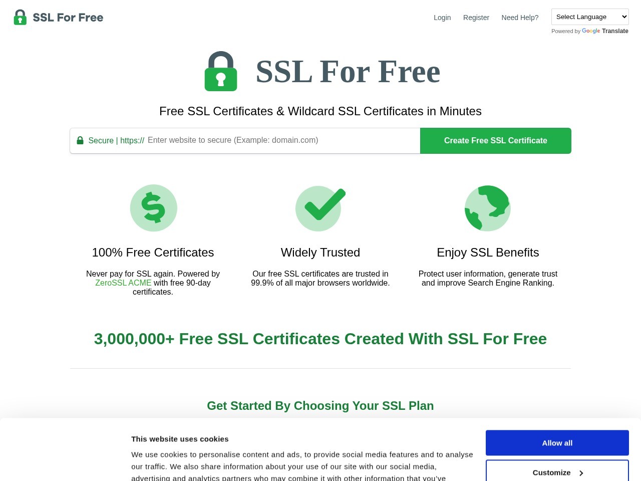 SSL For Free