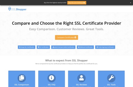 SSL Shopper证书对比评测