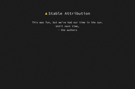 Stable Attribution