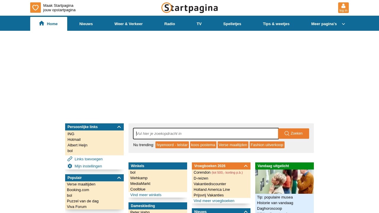 Startpagina