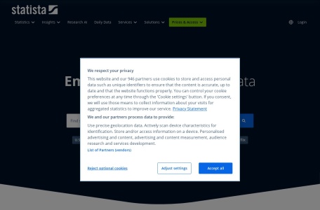 Statista_全球数据获取和可视化领域的领先者之一