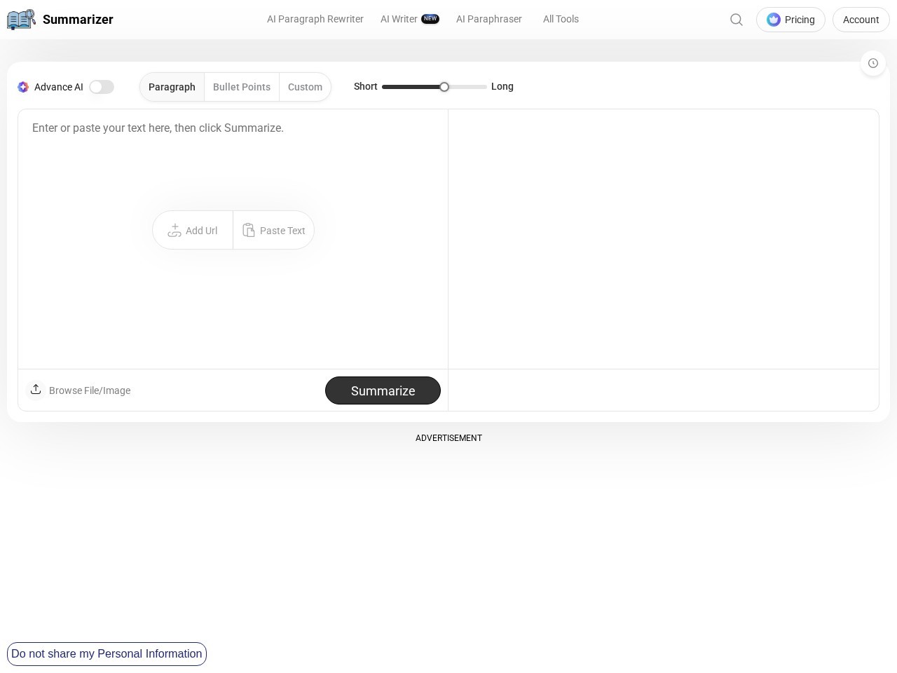 Summarizer – 在线文本摘要工具
