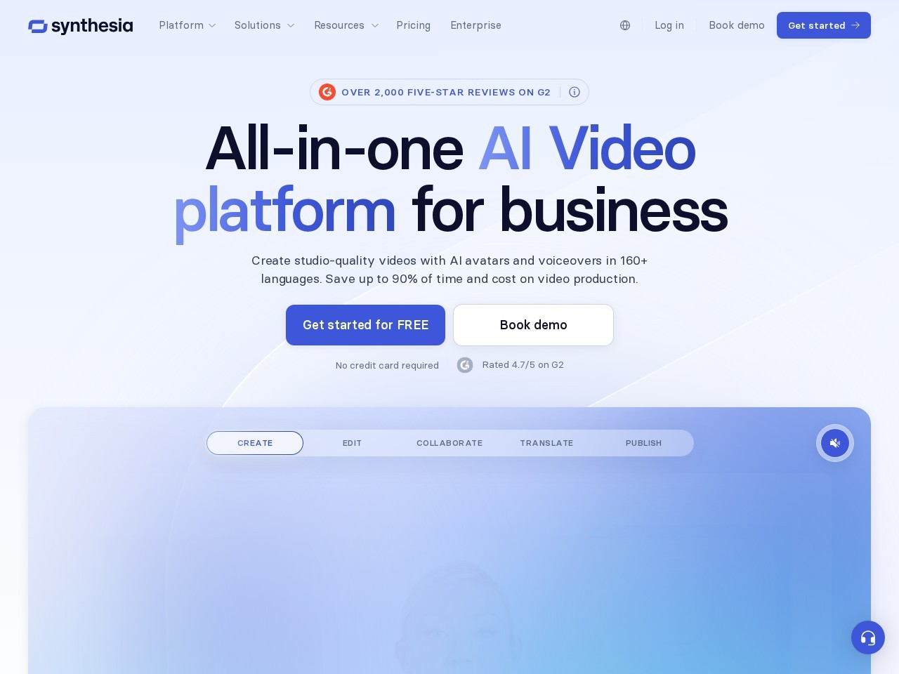 Synthesia – 领先的AI视频生成平台